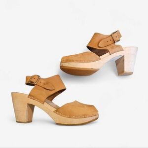 Bryr Tan Leather Clogs